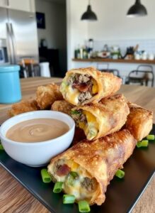 Keto Bacon Cheeseburger Taquitos filling with beef, bacon, and cheese