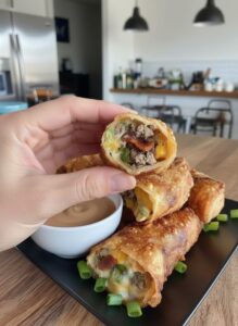 Keto Bacon Cheeseburger Taquitos