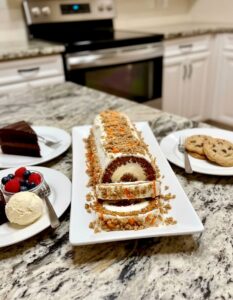 Keto Carrot Cake Roll