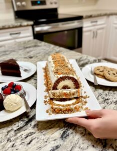 Keto Carrot Cake Roll