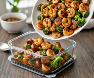 Keto Shrimp Sausage & Broccoli