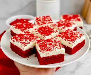Keto Homemade Red Velvet Brownies