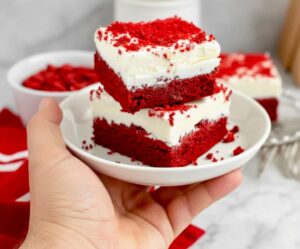 Keto Homemade Red Velvet Brownies
