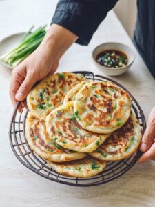 Keto Scallion Pancakes