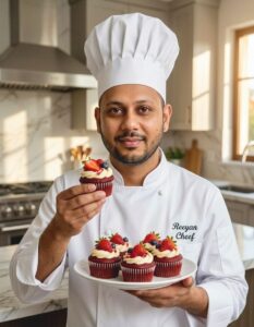 Keto Strawberry Cheesecake Red Velvet Cupcakes