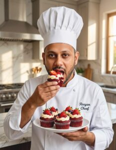 Keto Strawberry Cheesecake Red Velvet Cupcakes